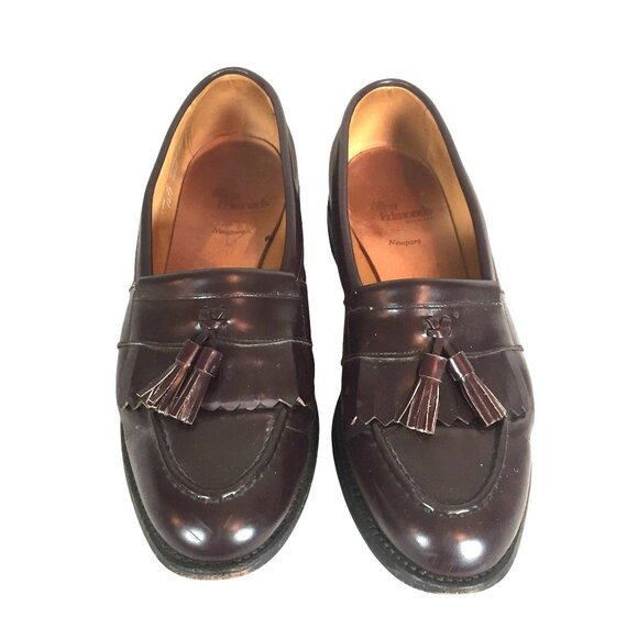 Allen Edmonds Newport Mens Leather Brown Tassel Loafers Size 10.5 D - Picture 2 of 9